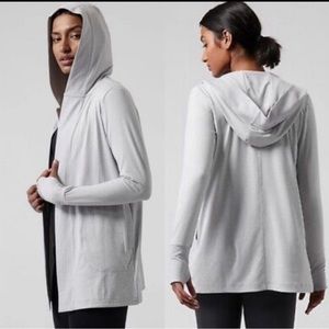 Athleta •L• Uptempo Wrap Cardigan Norwegian Grey